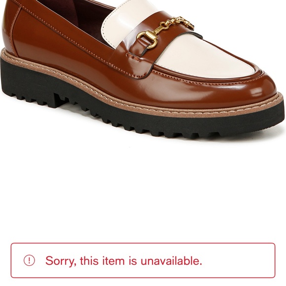 Franco Sarto Colette Lug Sole Loafer Gold Accent NWOB Sz 9 W Preppy - Picture 9 of 9